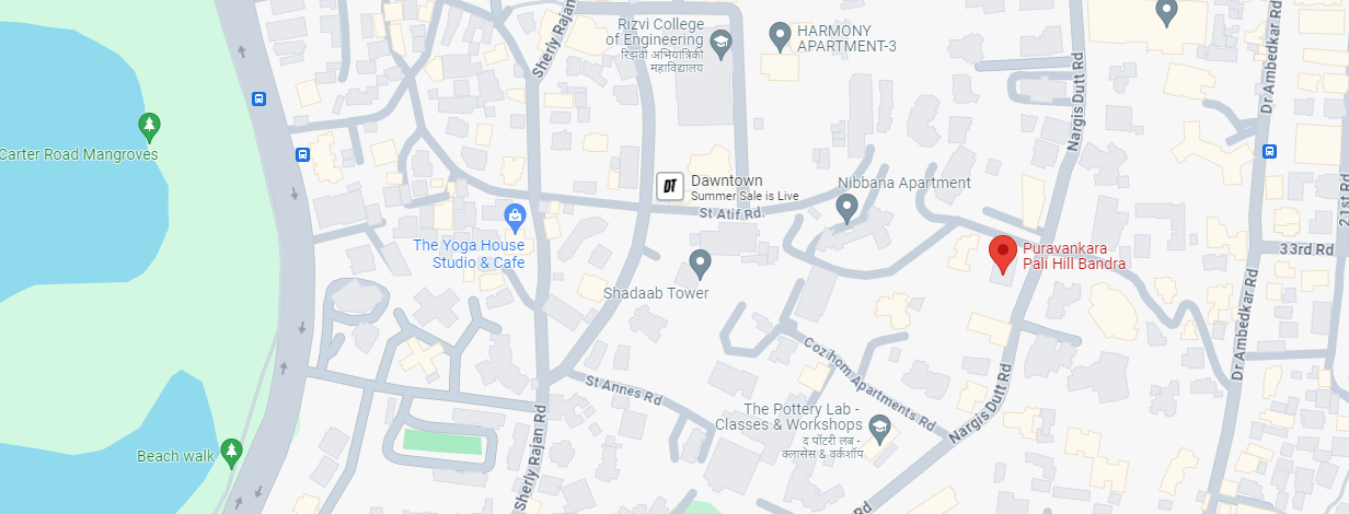 Purvankara Pali Hill Bandra Location Map